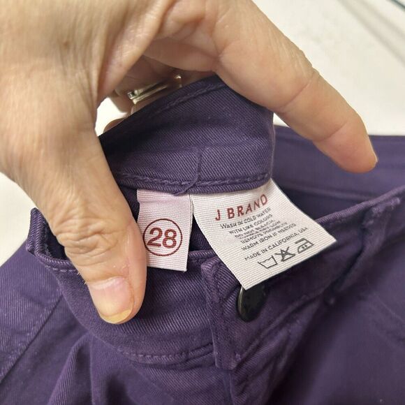J Brand Skinny Leg Augbergine Purple Jeans 28 - Picture 9 of 9